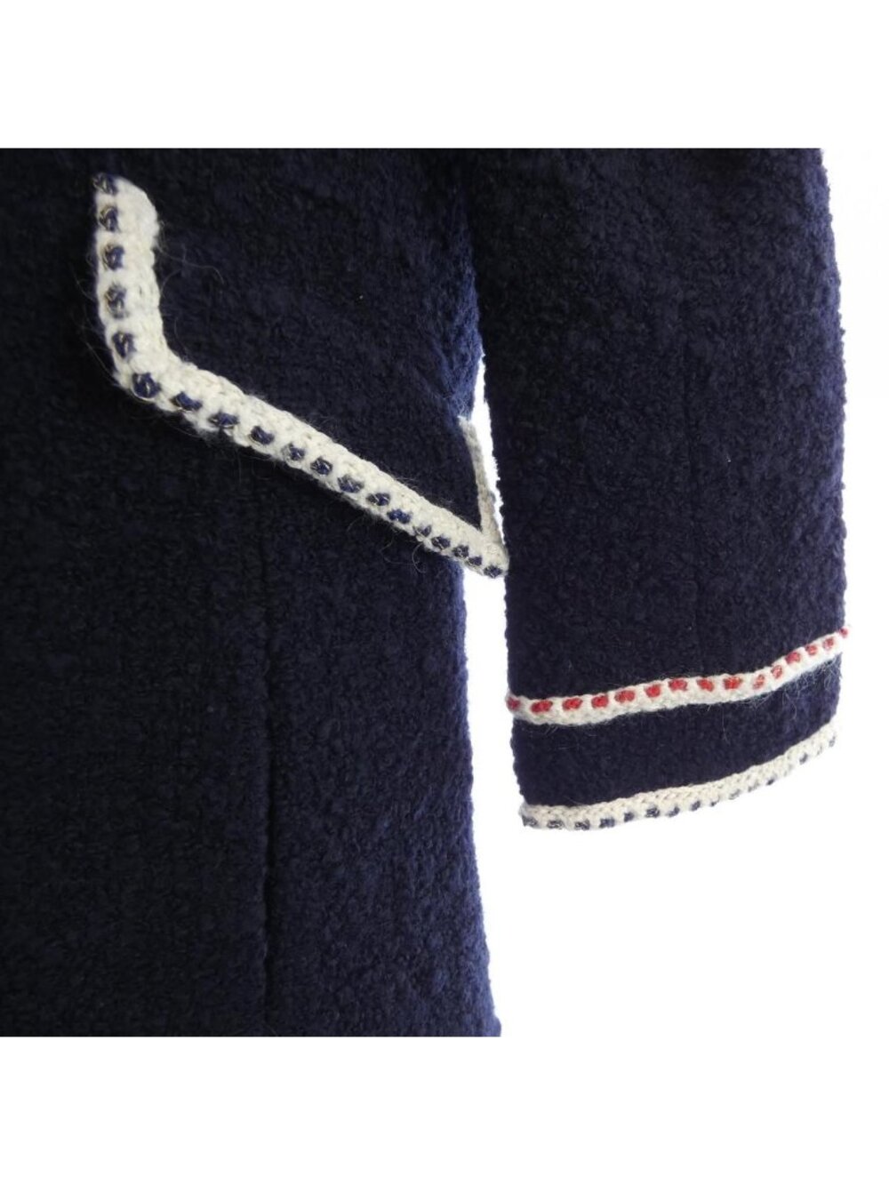 Chanel Collarless Jacket Navy - Picture 7 of 8